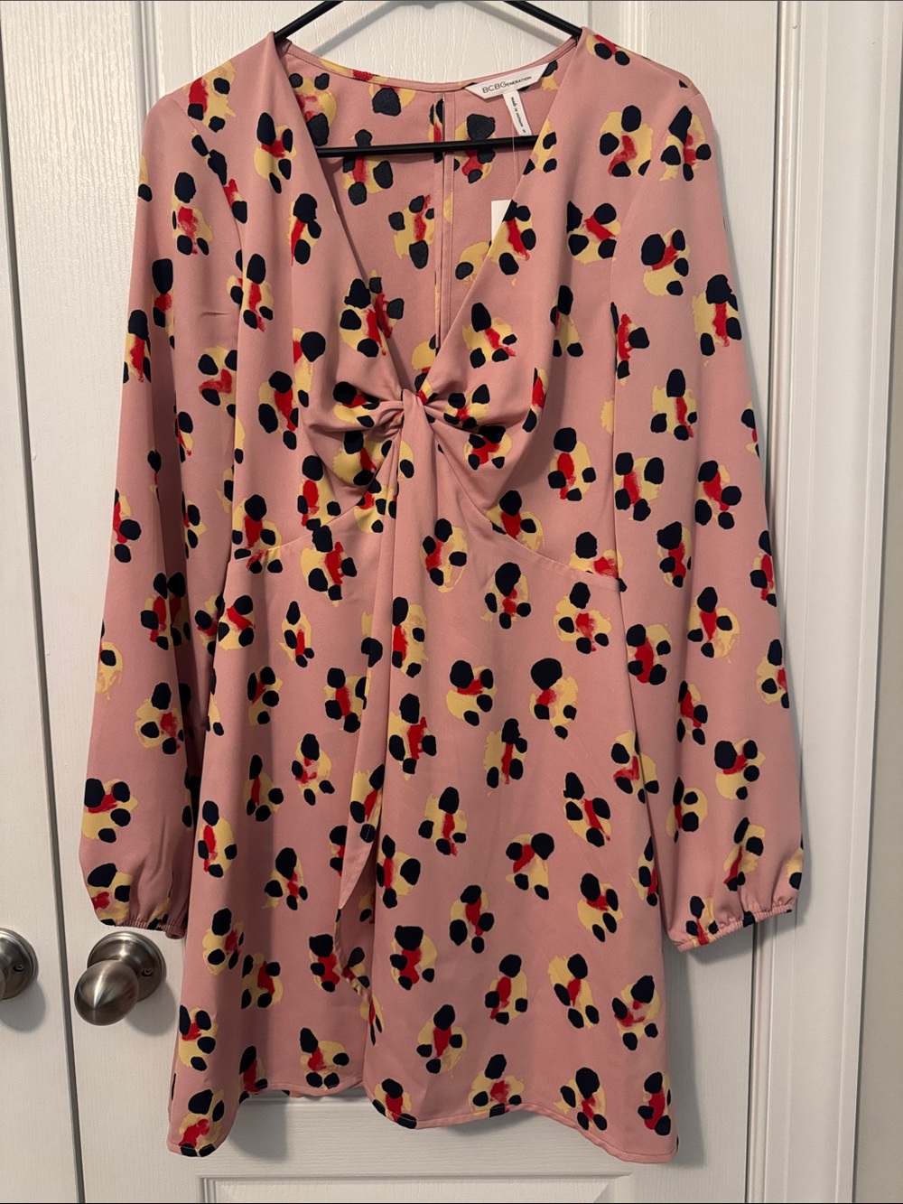 *NWT* BCBGeneration Women’s Size 6 Pink Rose Abstract Spot Print Dress